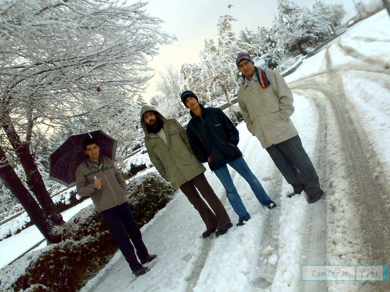 عکسهایی از بارش برف 88 کرکوند (بوستان ملت)